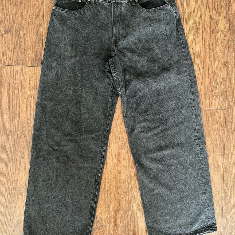 Abercrombie & Fitch Curve Love Low Rise Ultra Loose Jeans